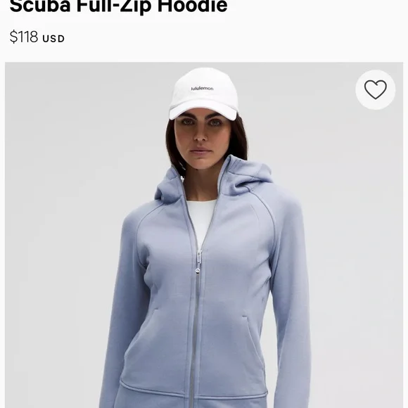 lululemon athletica Blue Full-Zip Hoodie - Picture 1 of 5